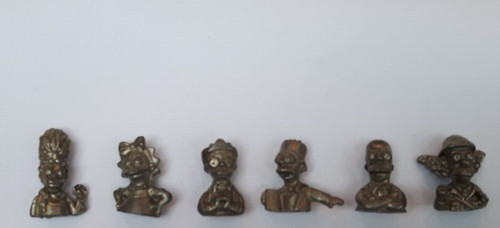 Simpsons pewter characters - simpsons,