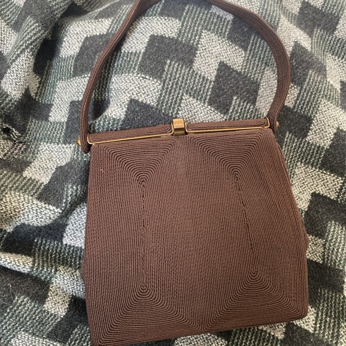 Vintage corde handbag - vintage,