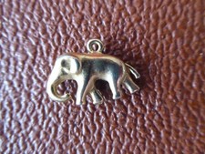 Elephant Gold Tone Charm