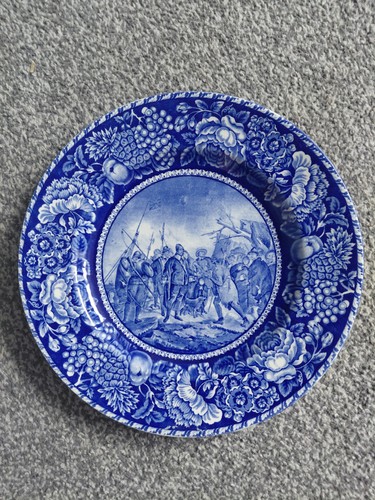 Olde historic pottery plate - ye,