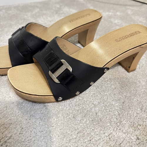 Lacoste women leather mule - lacoste,