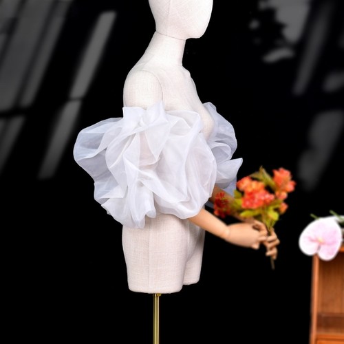 Elegant bridal puff sleeves - elegant,