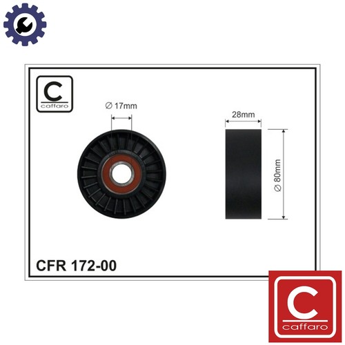 Deflectionguide pulley vribbed - deflectionguide,