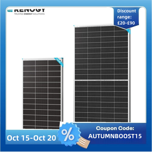 Renogy 100w 200w 16bb - renogy, n-type