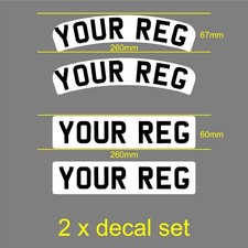 2 x White Classic Scooter Reg