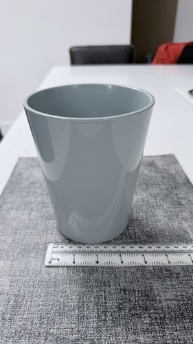 Grey blue glazed ceramic - grey,