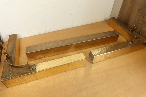 Vintage brass plate - plate, fireplace