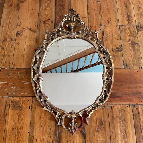 Large ornate mirror oval - ornate,