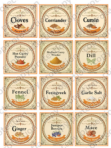 Spice herb storage - spice, /