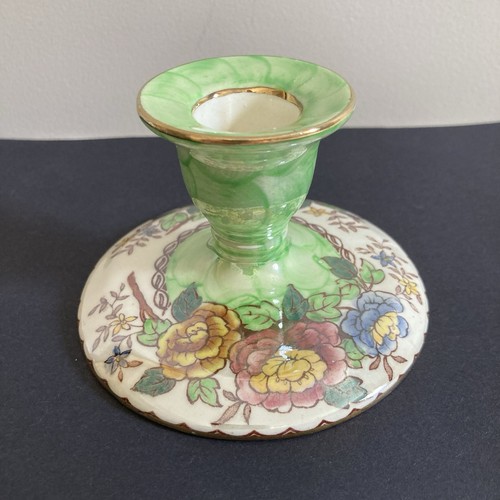 Maling pottery candlestick - maling,
