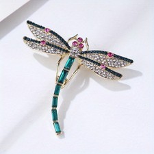 Dragonfly R/Stone Opal Brooch
