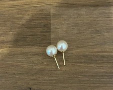 Cultured pearl earrings