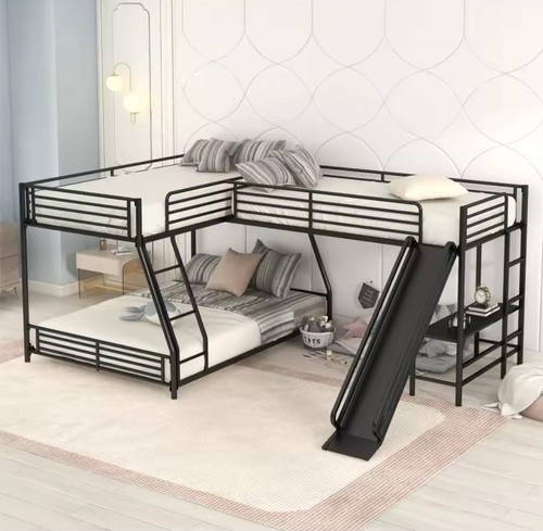 Bunk beds with slide - with, slide,metal
