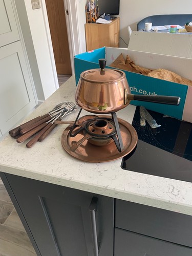 Full fondue set vintage - set,