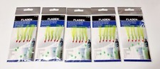 5 X Sabiki Green & Silver 5