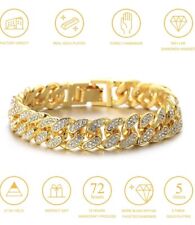 Mens Gold Bracelet Cuban Chain