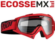 New THOR Red Enemy Kids Child Youth Goggles Clear Lens Motocross ATV