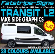 to fit FORD TRANSIT MK8 L2 MWB GRAPHICS STICKERS STRIPES CAMPER VAN MOTORHOME ST
