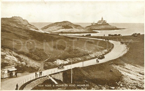 Mumbles vtg postcard glamorgan - mumbles,