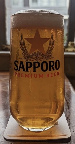 Sapporo beer glass - x,
