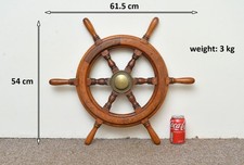 boat wheel small nautical steering wheel wooden boat yacht wheel - FREE DELIVERY