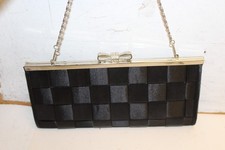 Leko London HandBag Black on chain handle 10.5 x 5"