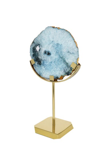 Real agate slice - slice, ornament