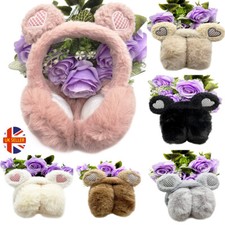Ladies Girls Winter Kids Soft Ear Muffs Warmer Womens Earflaps Plush Cold Fluffy