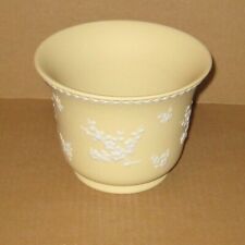 Wedgwood YELLOW Jasperware 1978 PRUNUS POT