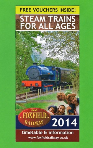 Foxfield railway timetable - ~,