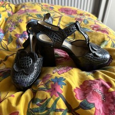 Clarks Orla Kiely Navy Shoes