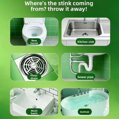 Drain odor remover capsules - remover,