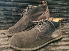 Kickers Desert Boots Blue Leather Mens UK 7.5