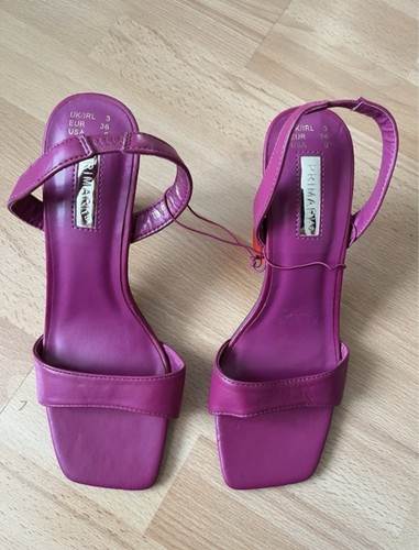 Ladies cerise heeled - ladies, shoes