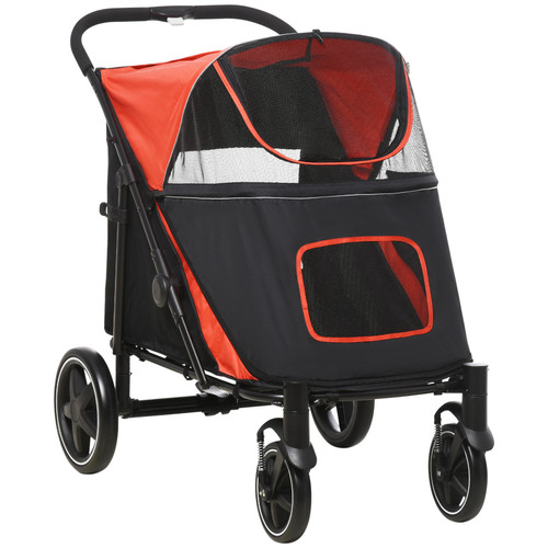 Pawhut foldable dog carriage - dog,