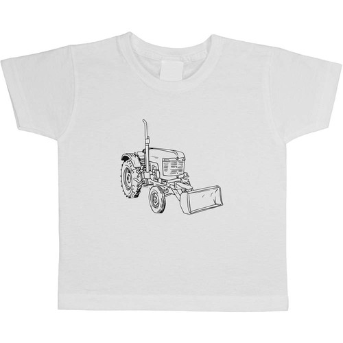 Tractor with digger - with,
