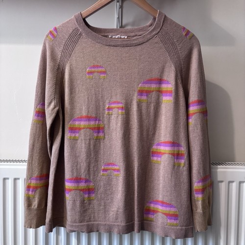 White stuff rainbow - white, jumper