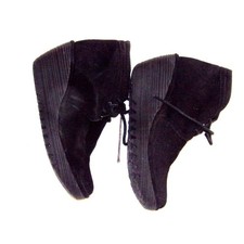 Fly London Black Suede Ankle