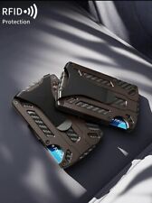 RFID Ridge Style Rustic Brown Card Holding Wallet