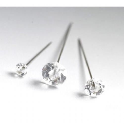 100 diamante diamonte pins - 100,