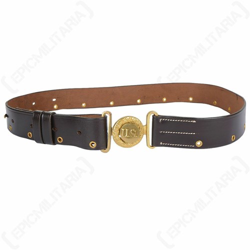 Leather belt dark brown - leather,