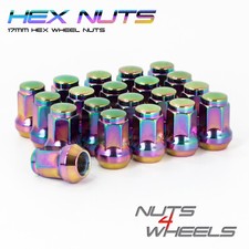 20 x Petrol Hex Wheel Nuts