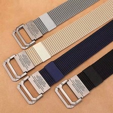 Mens Nylon Webbing Belt Double