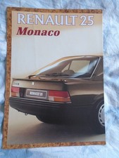 Renault 25 Monaco brochure Jul