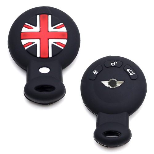 Union jack black silicone - silicone, key