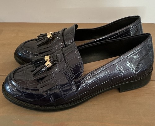 Dune london global navy croc - global,