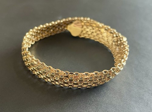 9ct 375 yellow - gold, flat
