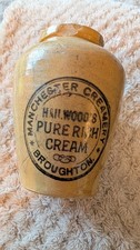 Antique stoneware cream pot - antique,