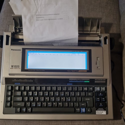 Panasonic word processor - panasonic, w1025