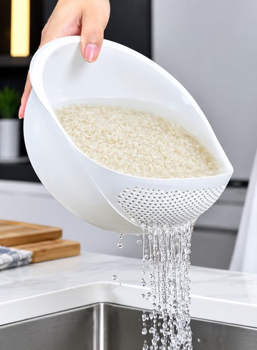 Rice washing bowl - bowl, colander